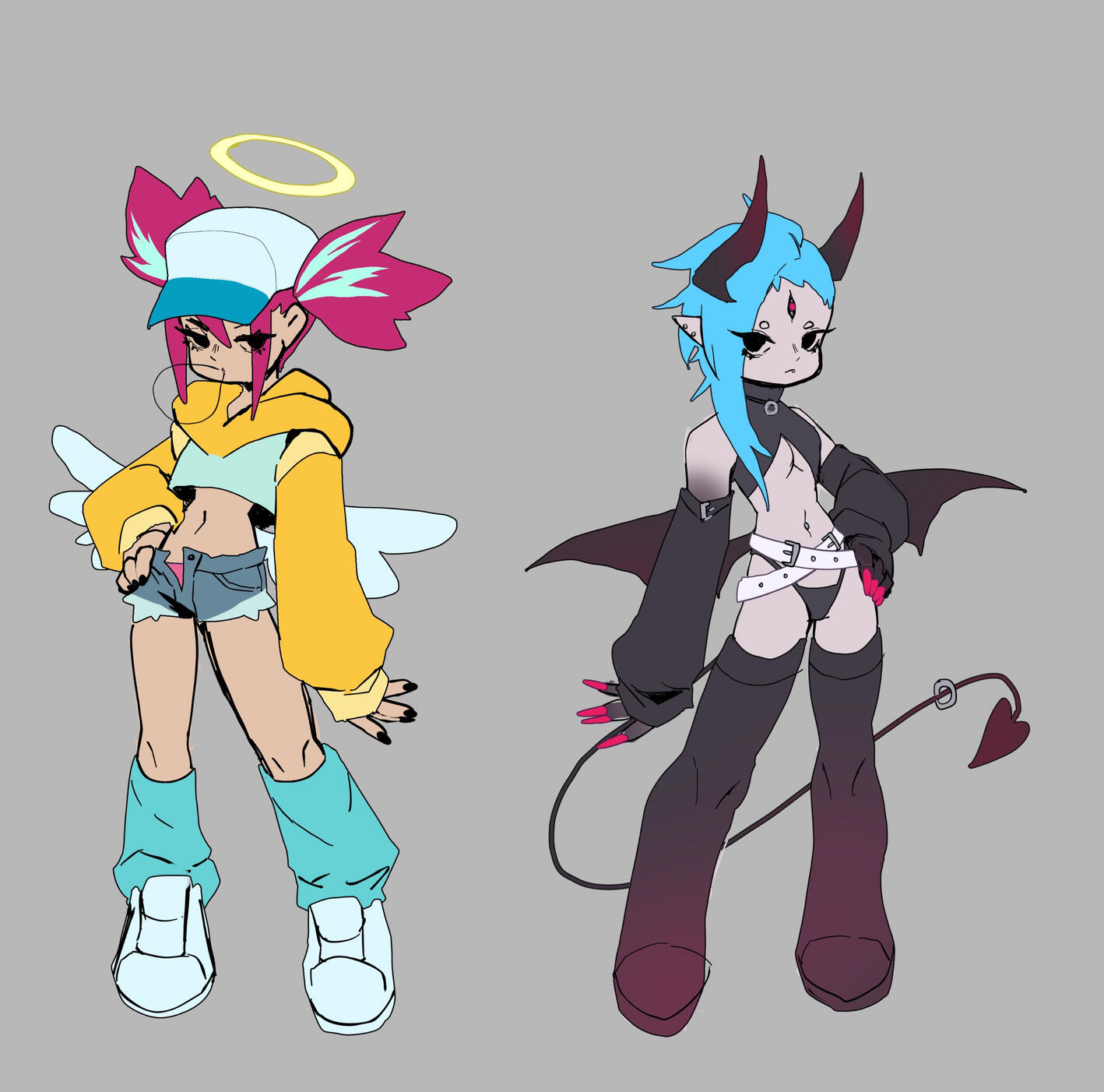 raphi and luci work in progress(OC)