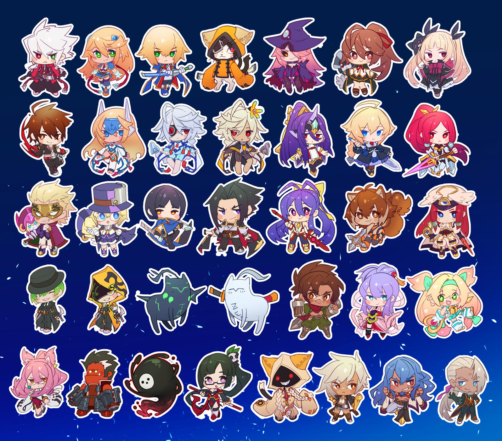 blazblue acrylic charms